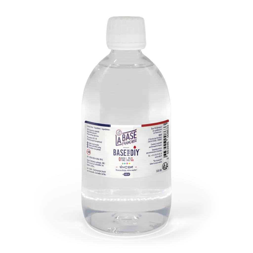 Base 500ml sans nicotine - PG0/VG100