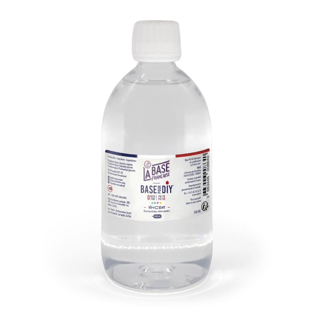 Base 500ml sans nicotine - PG70/VG30